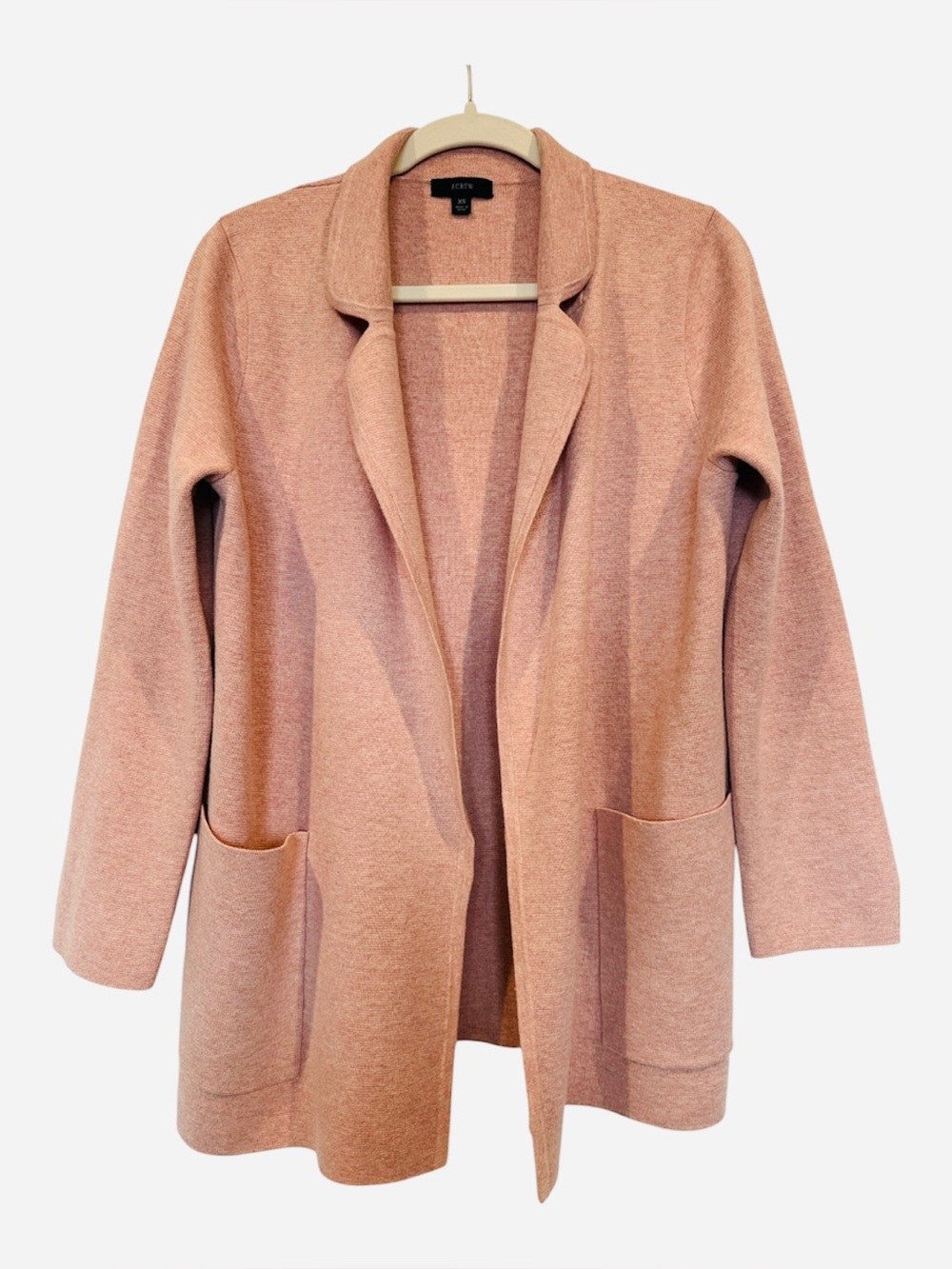 J. Crew Open Cardigan in Dusty Rose